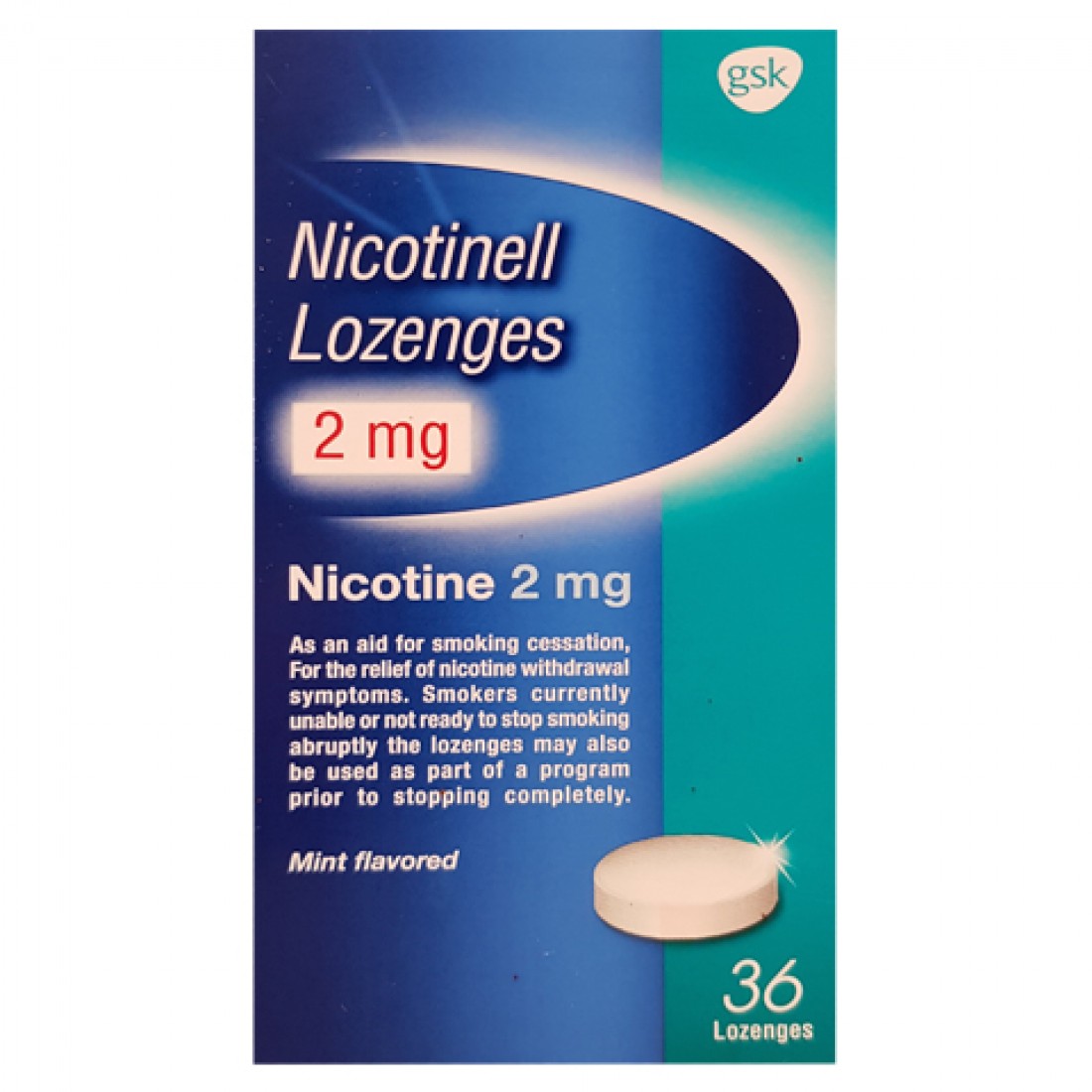 Никотинелл пастилки 2 мг / Nicotinell lozenges 2 mg - GSK